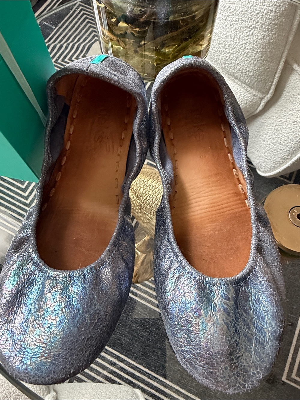 Tieks Moonstruck Ballet Flats - Blue Irredescent - Picture 2 of 9